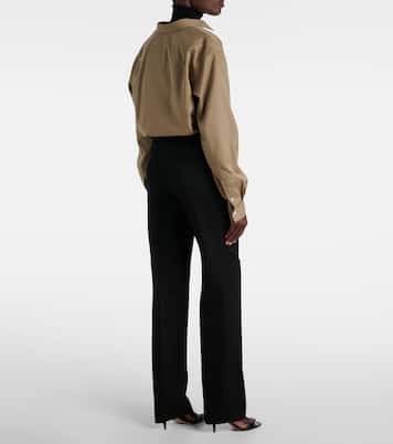 Pantaloni regular Jesse in lana | The Row