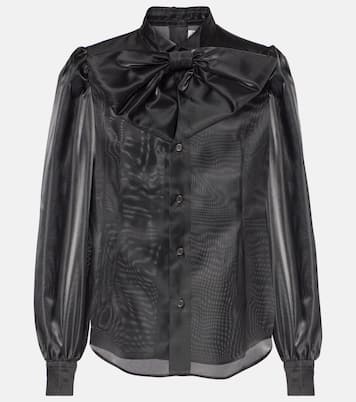 Camicia in raso con fiocco | Noir Kei Ninomiya