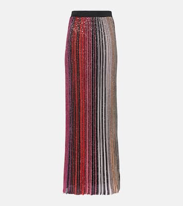 Maxirock aus Strick mit Pailletten | Missoni