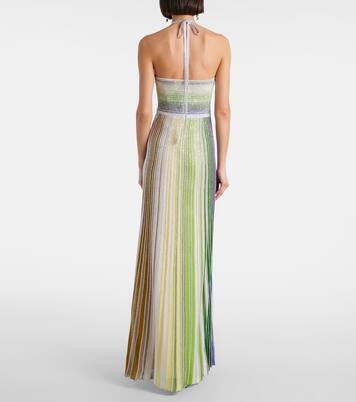 Robe longue rayée en lamé | Missoni