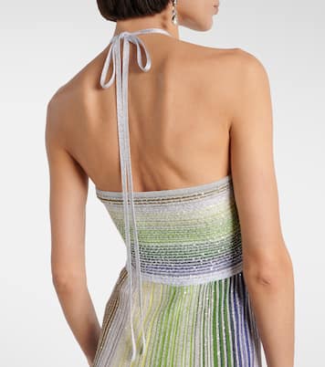 Robe longue rayée en lamé | Missoni