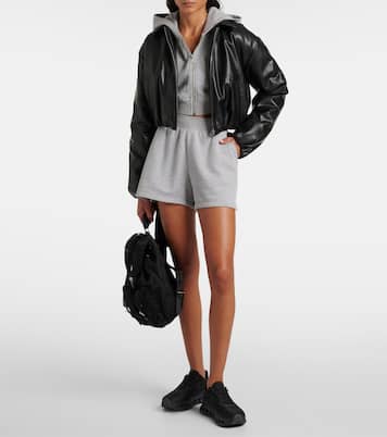Premier faux leather bomber jacket | Alo Yoga