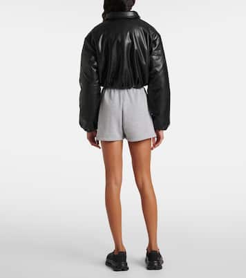 Premier faux leather bomber jacket | Alo Yoga