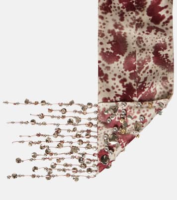 Foulard in seta con frange | Dries Van Noten