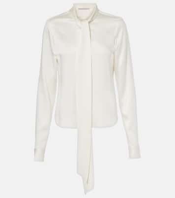 Blusa in raso con fiocco | Stella McCartney