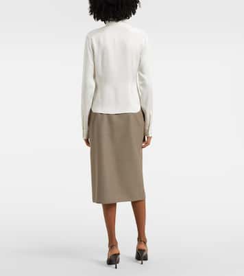 Blusa in raso con fiocco | Stella McCartney