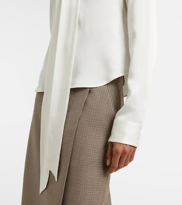 Blusa in raso con fiocco | Stella McCartney