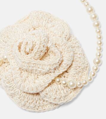 Collana in argento sterling con crochet e perle bijoux | Magda Butrym