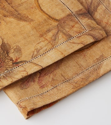 Otus set of 2 printed linen napkins | The House of Lyria