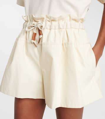 Shorts in twill di misto cotone | Moncler