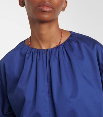 Puff-sleeve cotton blouse | Joseph