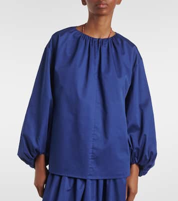 Puff-sleeve cotton blouse | Joseph
