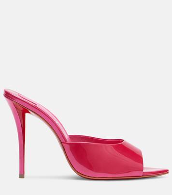 Mules Miss Z 100 en cuir verni | Christian Louboutin