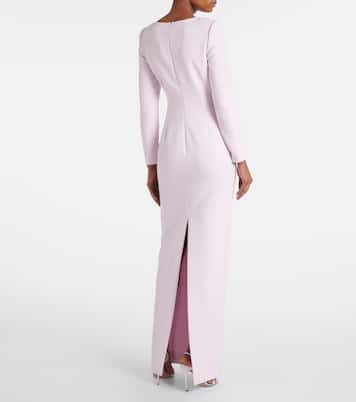 Floral-appliqué gathered gown  | Roland Mouret