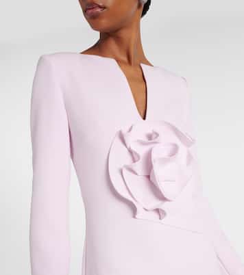 Floral-appliqué gathered gown  | Roland Mouret