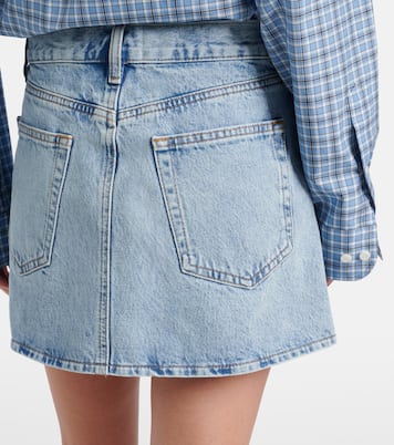 Minigonna di jeans a pieghe | Frame