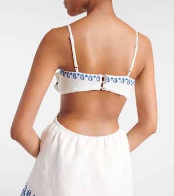 Robe longue brodée en lin | Farm Rio