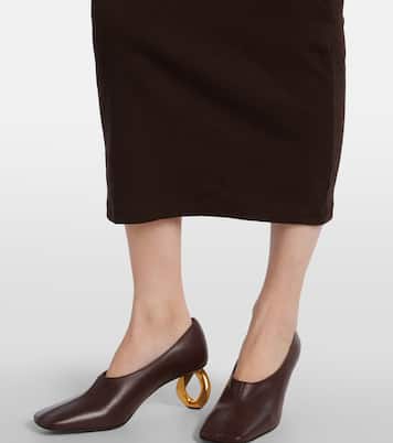 Embroidered cotton maxi dress | JW Anderson
