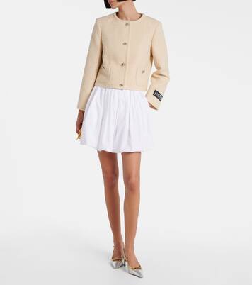 Cotton poplin miniskirt | Patou