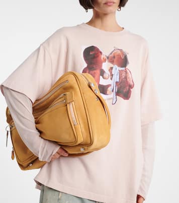Schultertasche Cameron Medium aus Veloursleder | Acne Studios