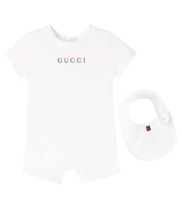 Bebé - set de body y babero de algodón | Gucci Kids