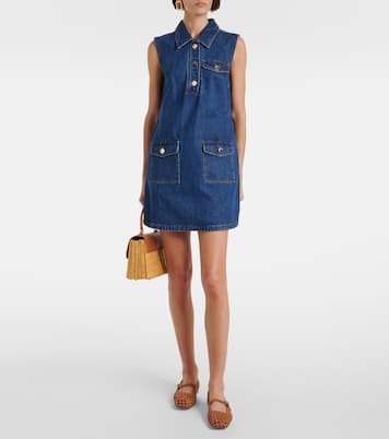 Minikleid aus Denim | Self-Portrait