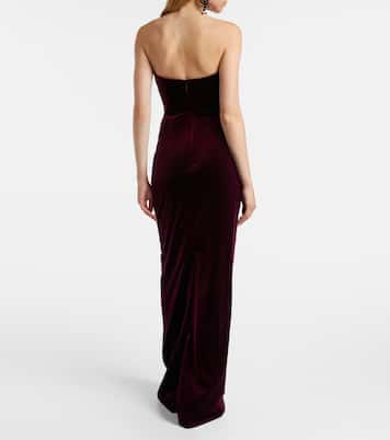 Vestido de fiesta de terciopelo | Monique Lhuillier