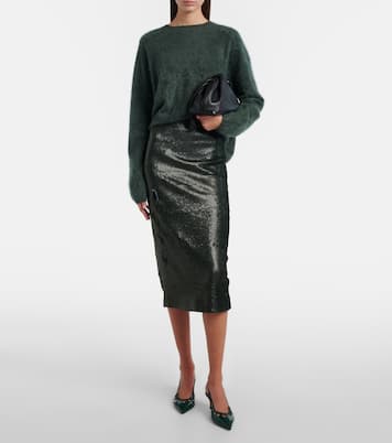 Bethan亮片铅笔半身裙 | Emilia Wickstead