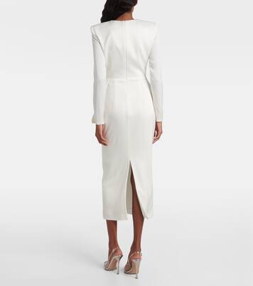 Bow-detail crêpe satin gown | Alex Perry