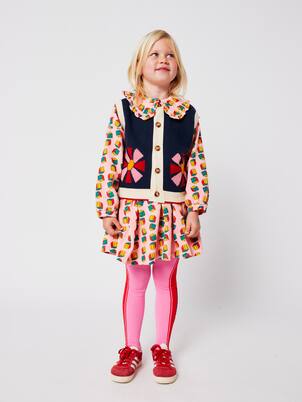 Cardigan sans manches Kaleidoscope en coton  | Bobo Choses