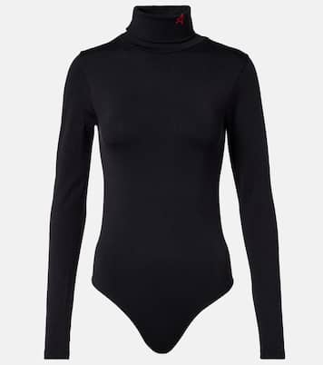 Turtleneck wool-blend jersey bodysuit | Perfect Moment