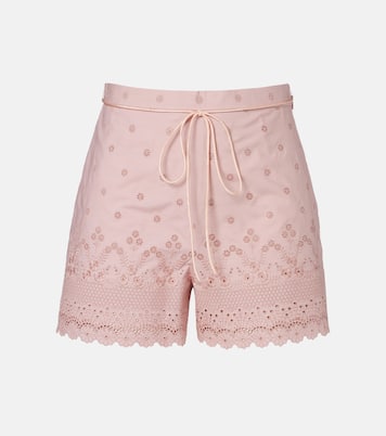 Embroidered cotton shorts | Valentino