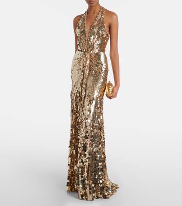 Robe longue Mars à sequins | Jenny Packham