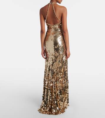 Robe longue Mars à sequins | Jenny Packham