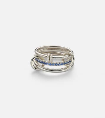 Raneth sterling silver ring with sapphires and diamonds | Spinelli Kilcollin