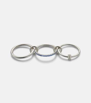Raneth sterling silver ring with sapphires and diamonds | Spinelli Kilcollin