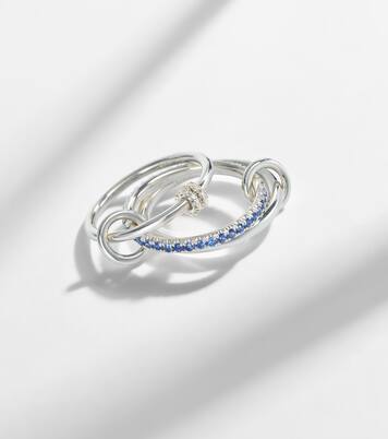 Raneth sterling silver ring with sapphires and diamonds | Spinelli Kilcollin
