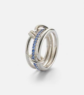 Raneth sterling silver ring with sapphires and diamonds | Spinelli Kilcollin