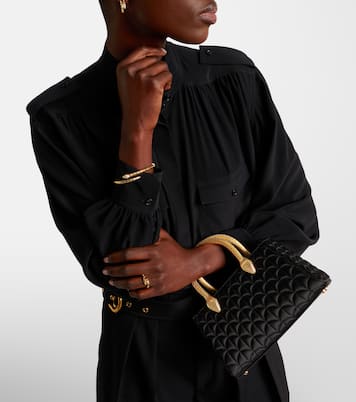 Serpentine Duette satin top-handle bag | Bvlgari