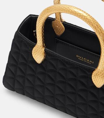 Serpentine Duette satin top-handle bag | Bvlgari