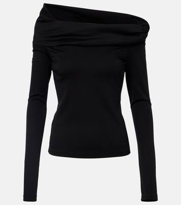 Orafo off-shoulder virgin wool top | Max Mara