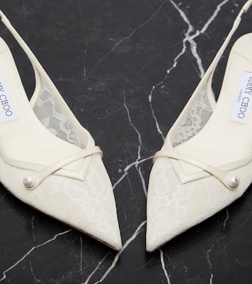 Amita 45 레이스 슬링백 펌프스 | Jimmy Choo