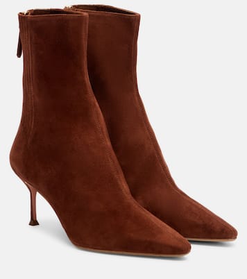 Saint Honoré 65 suede ankle boots | Aquazzura