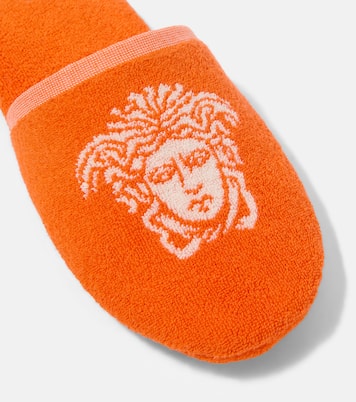 Medusa cotton terry slippers | Versace Home