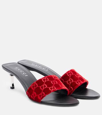 Mules de terciopelo con GG | Gucci