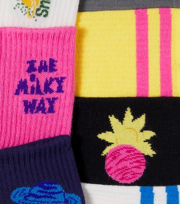 Set of 7 cotton-blend pairs of socks | Mini Rodini