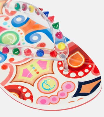 Loubi Flip Spikes thong sandals | Christian Louboutin