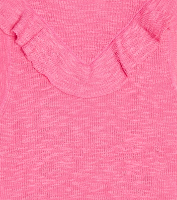 Punto cotton-blend rib-knit top | Morley