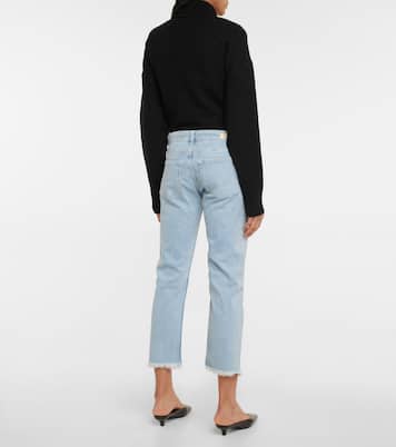 Jeans Girlfriend de tiro medio cropped | AG Jeans