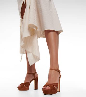 Heloise suede platform sandals | Jimmy Choo